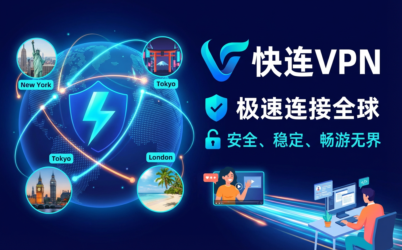 快连VPN小众节点连不上、速度慢、不稳定，怎么快速解锁更多优质节点翻墙飞快？